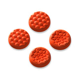 PlayVital Thumb Grip Caps for Steam Deck LCD, for PS Portal Remote Player Silicone Thumbsticks Grips Joystick Caps for Steam Deck OLED - Diamond Grain & Crack Bomb Design - Orange - YFSDM051