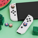 PlayVital Joystick Caps for Nintendo Switch, Thumbstick Caps for Switch Lite, Analog Cover for Joycon of Switch OLED, Thumb Grip Caps for Switch & Switch Lite & Switch OLED - Melon Sweeties Duo - NJM1197