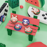 PlayVital Joystick Caps for Nintendo Switch, Thumbstick Caps for Switch Lite, Analog Cover for Switch OLED Joycon Thumb Grip Caps for Switch & Switch Lite & Switch OLED - Melon Sweeties Duo - NJM1197