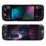 PlayVital Full Set Protective Skin Decal for Steam Deck, Custom Stickers Vinyl Cover for Steam Deck Handheld Gaming PC - Evil Clown - SDTM076