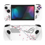 PlayVital Falling Cherry Blossom Custom Stickers Vinyl Wraps Protective Skin Decal for ROG Ally Handheld Gaming Console - RGTM010