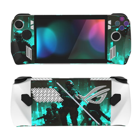 PlayVital Fearlessness Custom Stickers Vinyl Wraps Protective Skin Decal for ROG Ally Handheld Gaming Console - RGTM025