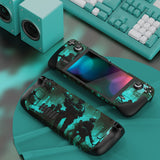 PlayVital Full Set Protective Skin Decal for Steam Deck, Custom Stickers Vinyl Cover for Steam Deck Handheld Gaming PC - Fearlessness - SDTM083