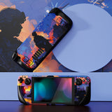 PlayVital Full Set Protective Skin Decal for Steam Deck, Custom Stickers Vinyl Cover for Steam Deck Handheld Gaming PC - Heroic Decision - SDTM081