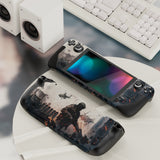 PlayVital Full Set Protective Skin Decal for Steam Deck, Custom Stickers Vinyl Cover for Steam Deck Handheld Gaming PC - Solitary Vanguard - SDTM084