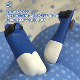 PlayVital Good Night Bear Dockable Protective Case for Nintendo Switch 2 - Detachable Silicone Joycon Grips & Shockproof Back Cover with Cute Bear Thumbs Caps - Midnight Blue - WNXNTM001