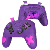 PlayVital Gothic Imp Series Silicone Cover for Nintendo Switch 2 Pro Controller, Cute Protective Skin Case for Switch 2 Pro Controller with Back Button Caps & Thumb Grip & Sticker - Purple - GTVPTP002