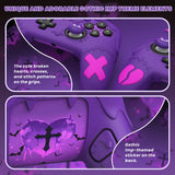 PlayVital Gothic Imp Series Silicone Cover for Nintendo Switch 2 Pro Controller, Cute Protective Skin Case for Switch 2 Pro Controller with Back Button Caps & Thumb Grip & Sticker - Purple - GTVPTP002