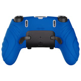 PlayVital Guardian Edition Anti-Slip Ergonomic Silicone Cover Case for ps5 Edge Controller, Soft Rubber Protector Skin for ps5 Edge Wireless Controller with Thumb Grip Caps - Blue - EHPFP008