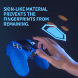 PlayVital Guardian Edition Anti-Slip Ergonomic Silicone Cover Case for ps5 Edge Controller, Soft Rubber Protector Skin for ps5 Edge Wireless Controller with Thumb Grip Caps - Blue - EHPFP008