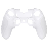PlayVital Guardian Edition Anti-Slip Ergonomic Silicone Cover Case for ps5 Edge Controller, Soft Rubber Protector Skin for ps5 Edge Wireless Controller with Thumb Grip Caps - Glow in Dark - Green - EHPFP006