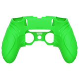 PlayVital Guardian Edition Anti-Slip Ergonomic Silicone Cover Case for ps5 Edge Controller, Soft Rubber Protector Skin for ps5 Edge Wireless Controller with Thumb Grip Caps - Green - EHPFP010