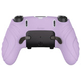 PlayVital Guardian Edition Anti-Slip Ergonomic Silicone Cover Case for ps5 Edge Controller, Soft Rubber Protector Skin for ps5 Edge Wireless Controller with Thumb Grip Caps - Mauve Purple - EHPFP005