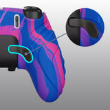 PlayVital Guardian Edition Anti-Slip Ergonomic Silicone Cover Case for ps5 Edge Controller, Soft Rubber Protector Skin for ps5 Edge Wireless Controller with Thumb Grip Caps - Pink & Purple & Blue - EHPFP013