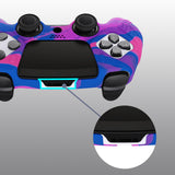 PlayVital Guardian Edition Anti-Slip Ergonomic Silicone Cover Case for ps5 Edge Controller, Soft Rubber Protector Skin for ps5 Edge Wireless Controller with Thumb Grip Caps - Pink & Purple & Blue - EHPFP013
