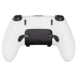 PlayVital Guardian Edition Anti-Slip Ergonomic Silicone Cover Case for ps5 Edge Controller, Soft Rubber Protector Skin for ps5 Edge Wireless Controller with Thumb Grip Caps - White - EHPFP002