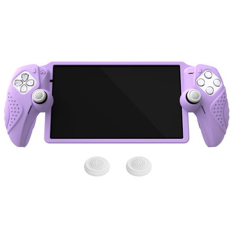 PlayVital Guardian Edition Silicone Protective Case for PS Portal Remote Player with Thumb Grips, Shockproof, Anti-Slip Grip for PS Portal Cover - Mauve Purple - KNAPFP005