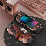 PlayVital Full Set Protective Skin Decal for Steam Deck, Custom Stickers Vinyl Cover for Steam Deck Handheld Gaming PC - Infernal Messenger - SDTM067