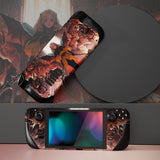 PlayVital Full Set Protective Skin Decal for Steam Deck LCD, Custom Stickers Vinyl Cover for Steam Deck OLED - Infernal Messenger - SDTM067