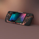 PlayVital Full Set Protective Skin Decal for Steam Deck, Custom Stickers Vinyl Cover for Steam Deck Handheld Gaming PC - Infernal Messenger - SDTM067