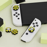 PlayVital Happy & Gloomy Style A Switch Thumb Grip Caps, Joystick Caps for NS Switch Lite, Silicone Analog Cover Thumbstick Grips for Joycon of Switch OLED - NJM1201