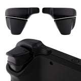 PlayVital LR INCREASER Shoulder Buttons Trigger Enhancement Set for Steam Deck, Natural Grip Added Height and Width Buttons for Steam Deck, L1R1L2R2 Extender for Steam Deck - Black - DJMSDJ001