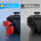 PlayVital LR INCREASER Shoulder Buttons Trigger Enhancement Set for Steam Deck, Natural Grip Added Height and Width Buttons for Steam Deck, L1R1L2R2 Extender for Steam Deck - Passion Red - DJMSDJ004