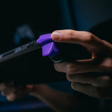 Natural Grip Added Height and Width Buttons for Steam Deck, L1R1L2R2 Extender for Steam Deck - Purple - DJMSDJ003