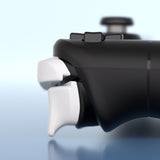 PlayVital LR INCREASER Shoulder Buttons Trigger Enhancement Set for Steam Deck, Natural Grip Added Height and Width Buttons for Steam Deck, L1R1L2R2 Extender for Steam Deck - White - DJMSDJ002