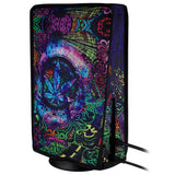 PlayVital Psychedelic Leaf Anti Scratch Waterproof Dust Cover for ps5 Console Digital Edition & Disc Edition - PFPJ139