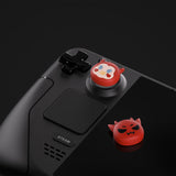 PlayVital Thumb Grip Caps for Steam Deck, Silicone Thumbsticks Grips Joystick Caps for Steam Deck - Little Devils - YFSDM026