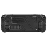 PlayVital Mecha Protective Case for Steam Deck – Anti-Slip Silicone Grip Cover for Steam Deck OLED & LCD, Shockproof Shell with Back Button Enhancement Set & Thumb Grips & Stickers - Black - JAGSDP001