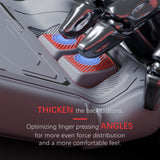 PlayVital Mecha Protective Case for Steam Deck – Anti-Slip Silicone Grip Cover for Steam Deck OLED & LCD, Shockproof Shell with Back Button Enhancement Set & Thumb Grips & Stickers - Gray - JAGSDP004