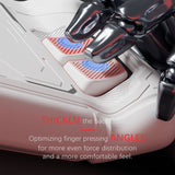 PlayVital Mecha Protective Case for Steam Deck – Anti-Slip Silicone Grip Cover for Steam Deck OLED & LCD, Shockproof Shell with Back Button Enhancement Set & Thumb Grips & Stickers - White - JAGSDP002