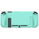 PlayVital Misty Green Protective Case for NS Switch, Soft TPU Slim Case Cover for NS Switch Joy-Con Console with Colorful ABXY Direction Button Caps - NTU6032G2