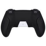 PlayVital Ninja Edition Anti-Slip Silicone Cover Skin for ps5 Wireless Controller, Ergonomic Protector Soft Rubber Case for ps5 Controller Fits with Charging Station with Thumb Grip Caps - Black - MQRPFP001