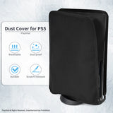 PlayVital Black Nylon Mesh Dust Cover for PS5 Console Digital Edition & Disc Edition - PFPJ144