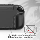PlayVital PURE Protective Case for Nintendo Switch 2 - Dockable Shockproof TPU Cover with 4 Thumb Grips | Ergonomic Grip Design & Anti-Slip Protection - Black - JKUNTM001