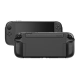 PlayVital PURE Protective Case for Nintendo Switch 2 - Dockable Shockproof TPU Cover with 4 Thumb Grips | Ergonomic Grip Design & Anti-Slip Protection - Black - JKUNTM001