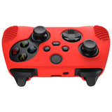PlayVital Passion Red 3D Studded Edition Anti-slip Silicone Cover Skin for Xbox Series X/S Controller, Rubber Case Protector for Xbox Series X/S Controller with 6 Black Thumb Grip Caps - SDX3014