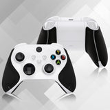 PlayVital Premium Grips for Xbox Series X/S Controller, Split Design Soft Hexagonal Diamond Textures Sweat-Absorbent Handle Grips Protector for Xbox Core Wireless Controller - Black - FMYX3M001