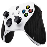 PlayVital Premium Grips for Xbox Series X/S Controller, Split Design Soft Hexagonal Diamond Textures Sweat-Absorbent Handle Grips Protector for Xbox Core Wireless Controller - Black - FMYX3M001