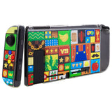 PlayVital  Protective Case for NS Switch, Soft TPU Slim Case Cover for NS Switch Joy-Con Console with Colorful ABXY Direction Button Caps-Puzzle Adven - NTU6043G2