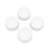 PlayVital Thumbs Cushion Caps Thumb Grips for PS5, for PS4, Thumbstick Grip Cover Joystick Caps for Xbox Series X/S, for Xbox One, Elite Series 2, for Switch Pro Controller - Puff Cloud Texture Design White - PJM3097