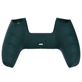 PlayVital Racing Green Pure Series Anti-Slip Silicone Cover Skin for Playstation 5 Controller, Soft Rubber Case for PS5 Controller with Black Thumb Grip Caps - KOPF004