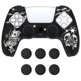 PlayVital Pure Series Sin Source Dockable Model Anti-Slip Silicone Cover Skin with 6 Thumb Grip Caps for ps5 Controller Fits with Charging Station - EKPFL005