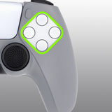 PlayVital Pure Series Ergonomic Anti-Slip Silicone Cover Skin for PS5 Controller, Soft Rubber Grip Case for PS5 Wireless Controller Fits with Charging Station with 6 Thumb Grip Caps - Gray - EKPFP009