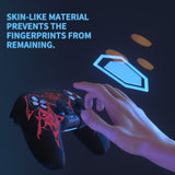 PlayVital Design for PS5 Controller Skin Cover Fit with Charging Station - Anti-Slip Silicone Controller Grip Case for PS5 with 6 Thumb Grip & Sticker, Pure Series Dockable Model - Wings Sigil Red - EKPFL008