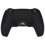 PlayVital Design for PS5 Controller Skin Cover Fit with Charging Station - Anti-Slip Silicone Controller Grip Case for PS5 with 6 Thumb Grip & Sticker, Pure Series Dockable Model - Wings Sigil White - EKPFL007