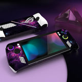 PlayVital Purple Nebula Custom Stickers Vinyl Wraps Protective Skin Decal for ROG Ally Handheld Gaming Console - RGTM005
